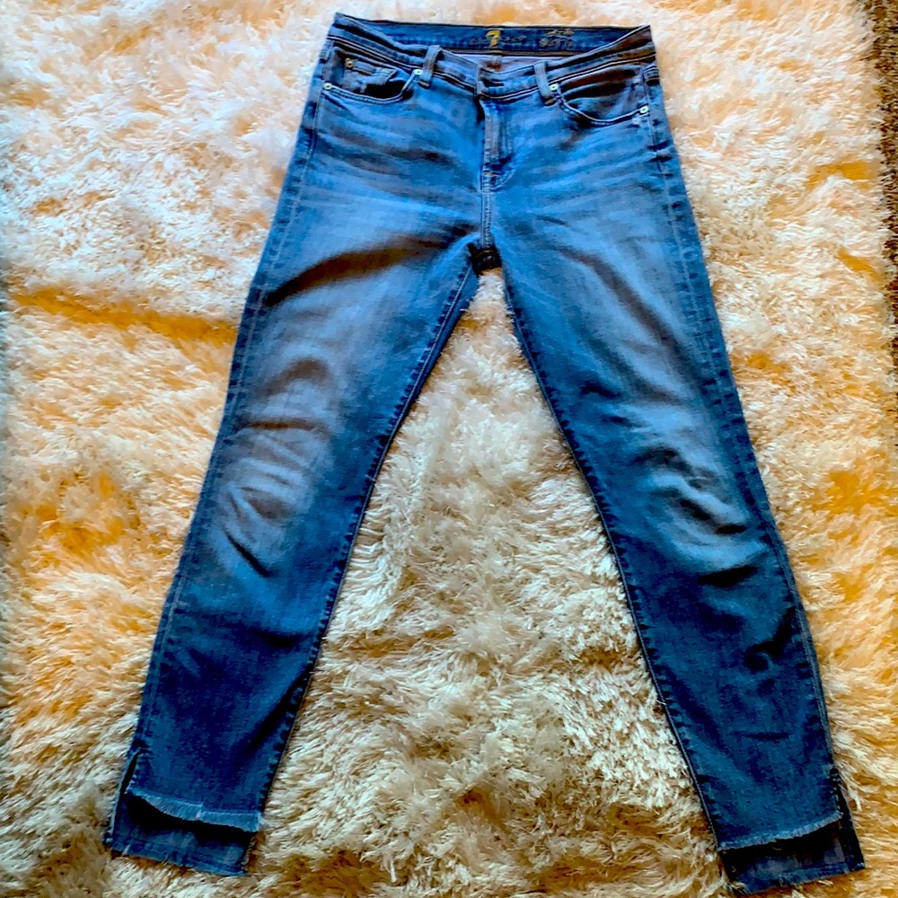 7 for all mankind skinny/ankle jeans